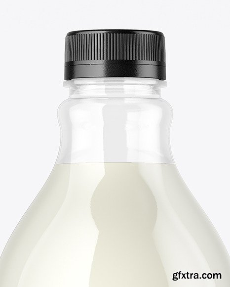 Clear Plastic Milk Bottle Mockup 82584