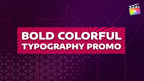 Videohive - Bold Colorful Typography Promo | For Final Cut & Apple Motion - 32301618 - 32301618