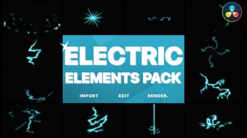 Videohive - Electric Elements | DaVinci Resolve - 31915850 - 31915850