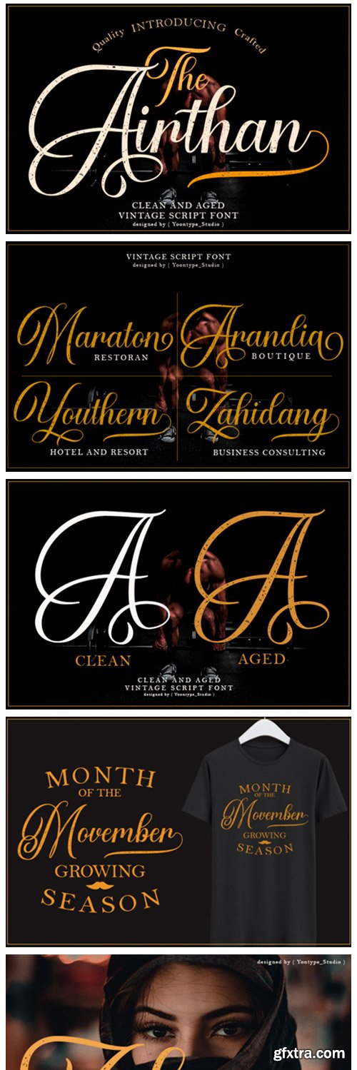 The Airthan Script Font The Airthan Script Font