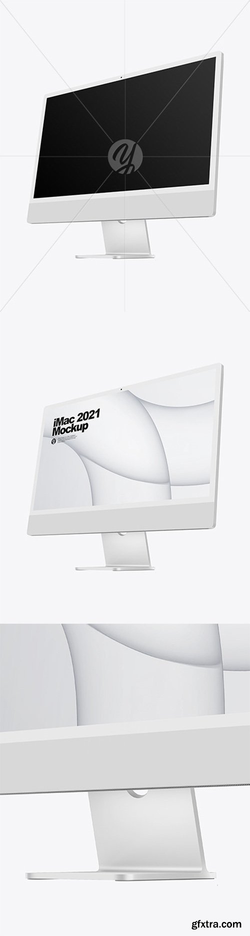 Silver iMac 24 Mockup 82255