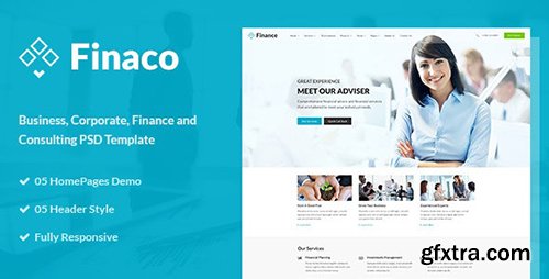 Finaco - Finance Corporate PSD Template 15434658 Finaco - Finance Corporate PSD Template 15434658