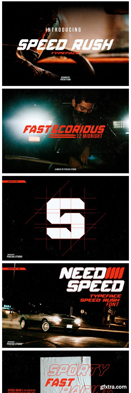 Speed Rush Font Speed Rush Font