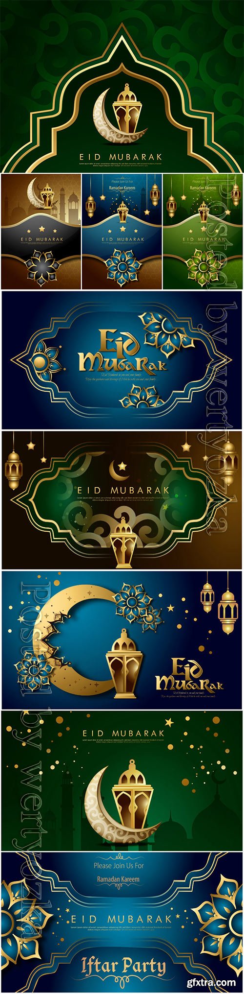 Ramadan Kareem design and eid mubarak vector background