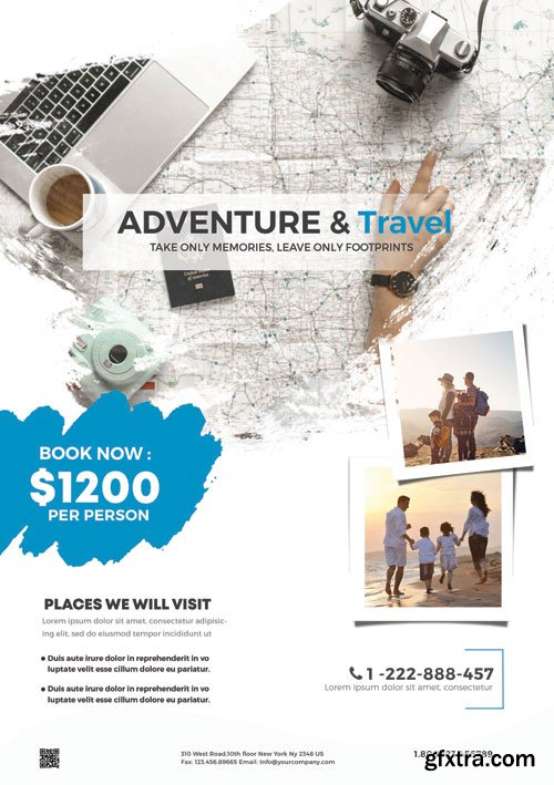 Holiday Travel - Premium flyer psd template
