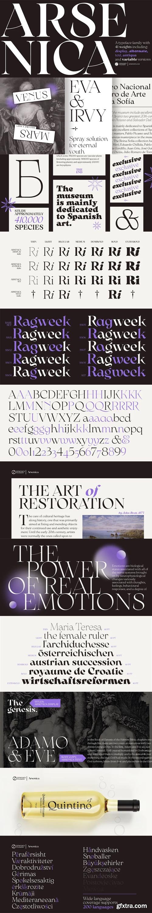 Arsenica Font Family Arsenica Font Family