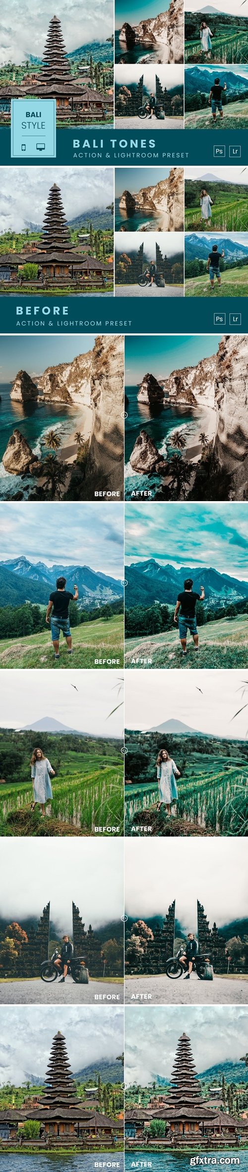 Bali Tones Action & Lightroom Preset