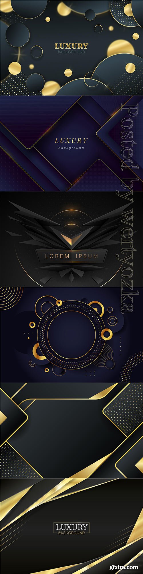 Dark gold and black luxury vector background Dark gold and black luxury vector background
