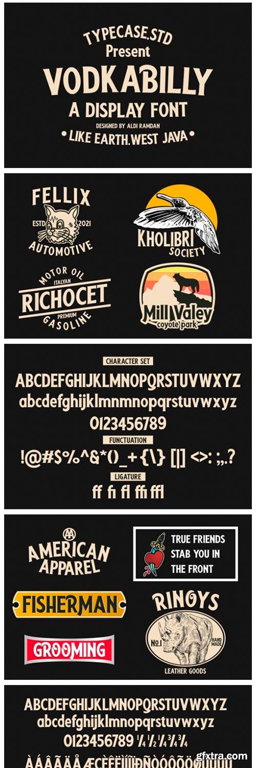 Vodkabilly Font Vodkabilly Font