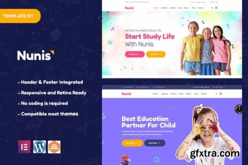 ThemeForest - Nunis v1.0.0 - Kindergarten Elementor Template Kit - 32150928 ThemeForest - Nunis v1.0.0 - Kindergarten Elementor Template Kit - 32150928