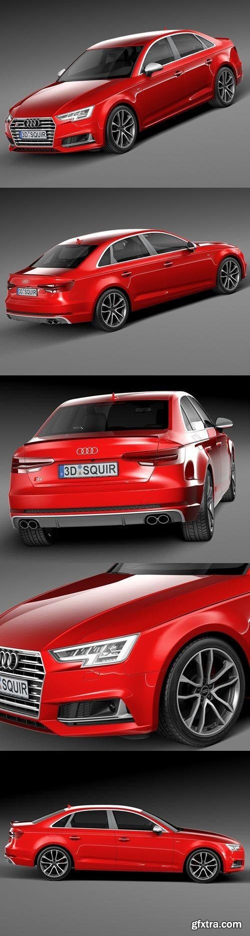Audi S4 sedan 2017 3d Model
