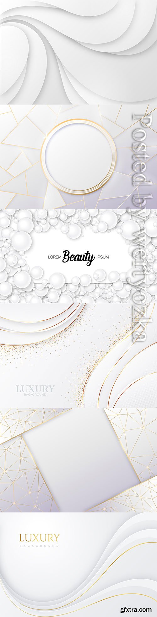 Luxury white abstract vector background Luxury white abstract vector background