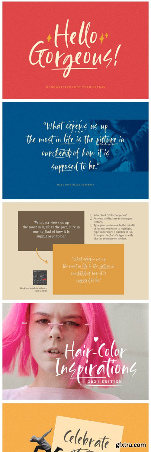 Hello Gorgeous Font Hello Gorgeous Font