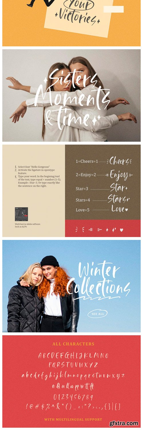 Hello Gorgeous Font Hello Gorgeous Font