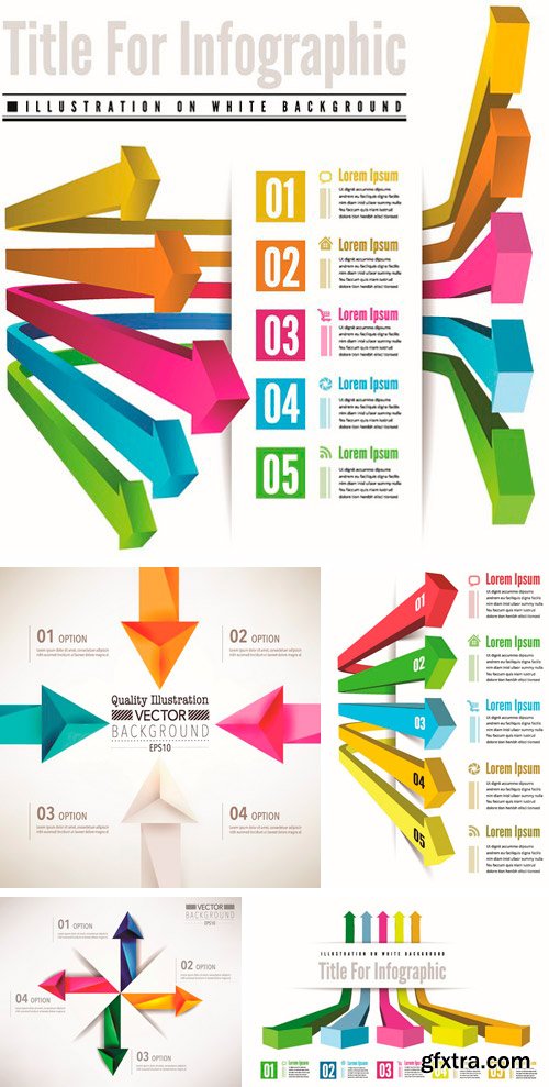 3d Arrow Infographics 3