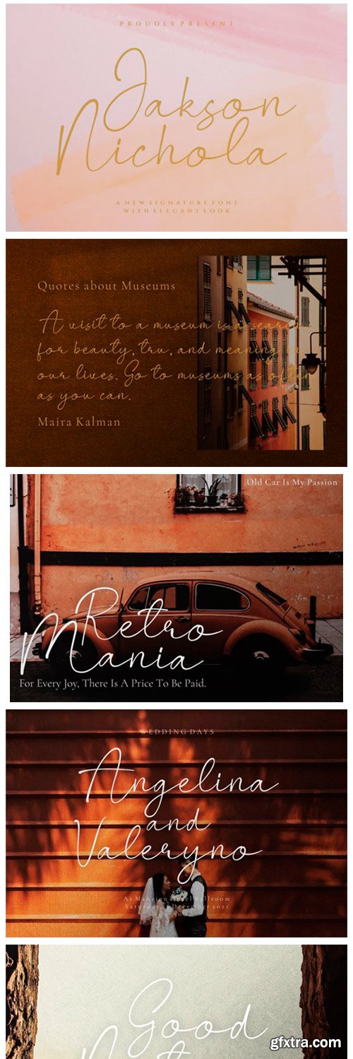 Jakson Nichola Font Jakson Nichola Font