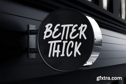Better Thick - Brush Font
