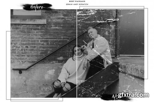 CreativeMarket - 35 Vintage Grain & Scratch Overlays 6037760