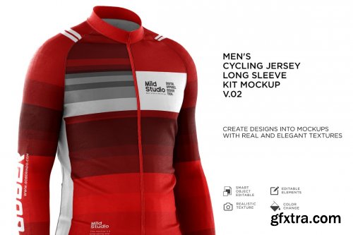 CreativeMarket - Men's Cycling Jersey Kit Mockup v.02 6168533