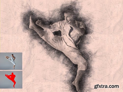 CreativeMarket - PRO SKETCH Photoshop Actions 6126837