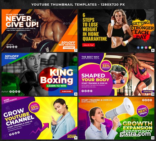 GraphicRiver - Youtube Thumbnail Templates 26526813
