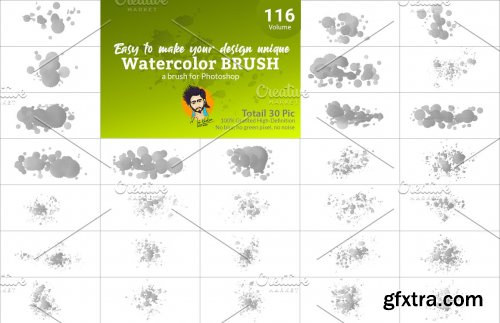 CreativeMarket - Watercolor Brush Bundle Vl 08 5751724