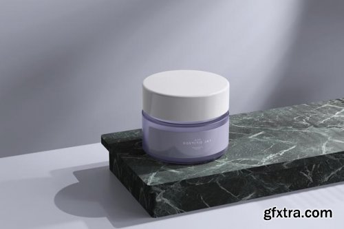 Cosmetic jar mockup