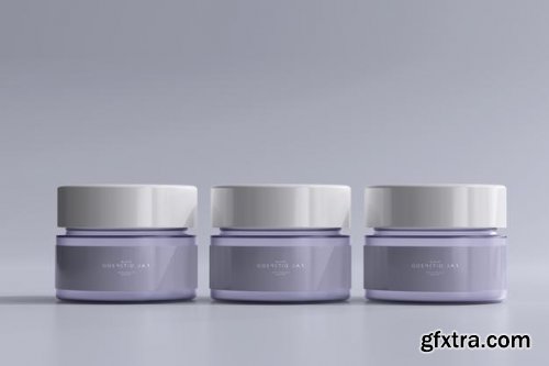 Cosmetic jar mockup