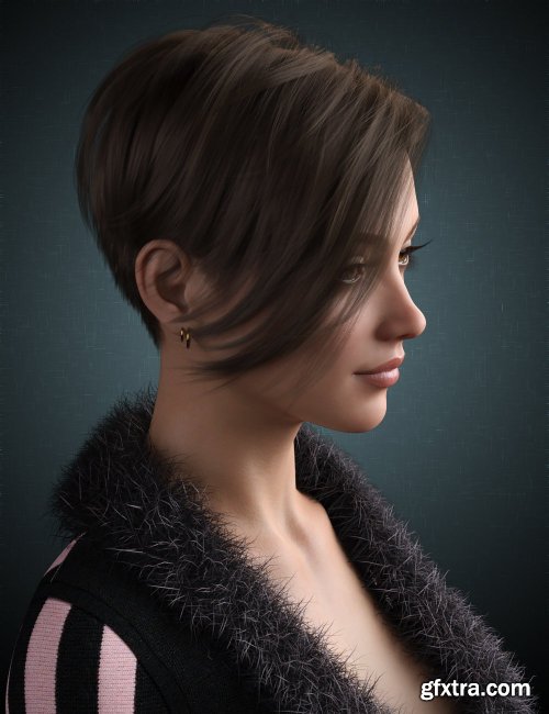Janey Hair for Genesis 8 and 8.1 Female