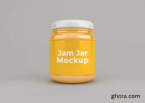 Jam jar mockup