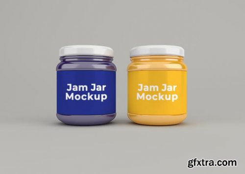 Jam jar mockup