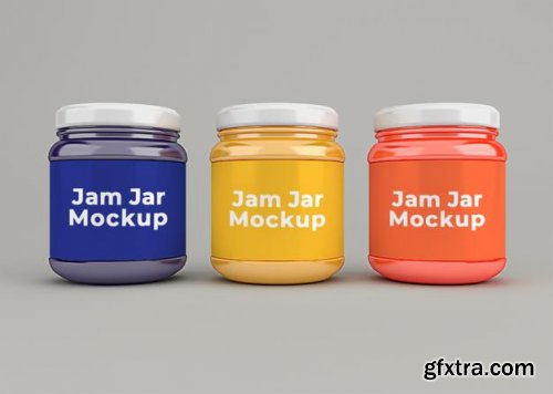 Jam jar mockup