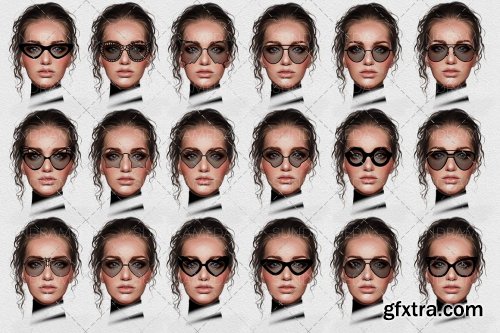 CreativeMarket - Glasses Stamps Brushes for Procreate 6146436