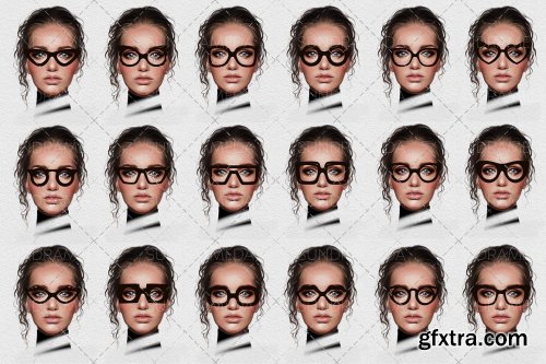 CreativeMarket - Glasses Stamps Brushes for Procreate 6146436