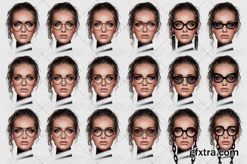 CreativeMarket - Glasses Stamps Brushes for Procreate 6146436