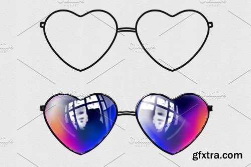 CreativeMarket - Glasses Stamps Brushes for Procreate 6146436