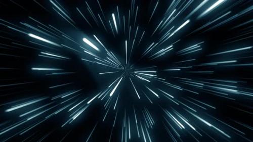 Videohive - Looped animation. Jump at superluminal speed between the stars - 28781585 - 28781585