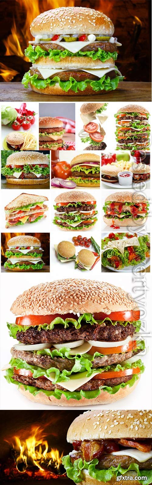 Hamburger, fast food stock photo Hamburger, fast food stock photo