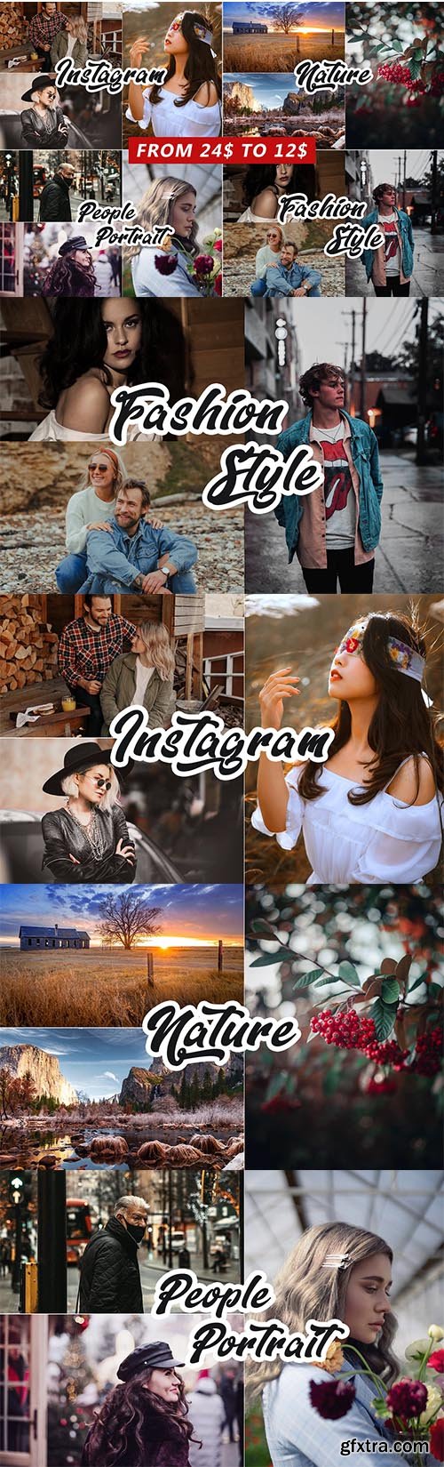 CreativeMarket - 4 IN 1 Photoshop Actions Bundle 5810759