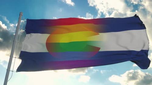 Videohive - Flag of Colorado and LGBT - 32472121 - 32472121