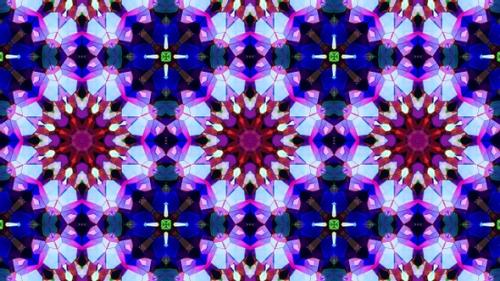 Videohive - Colorful Stained Glass Kaleidoscope Loop 4K 07 - 32483862 - 32483862