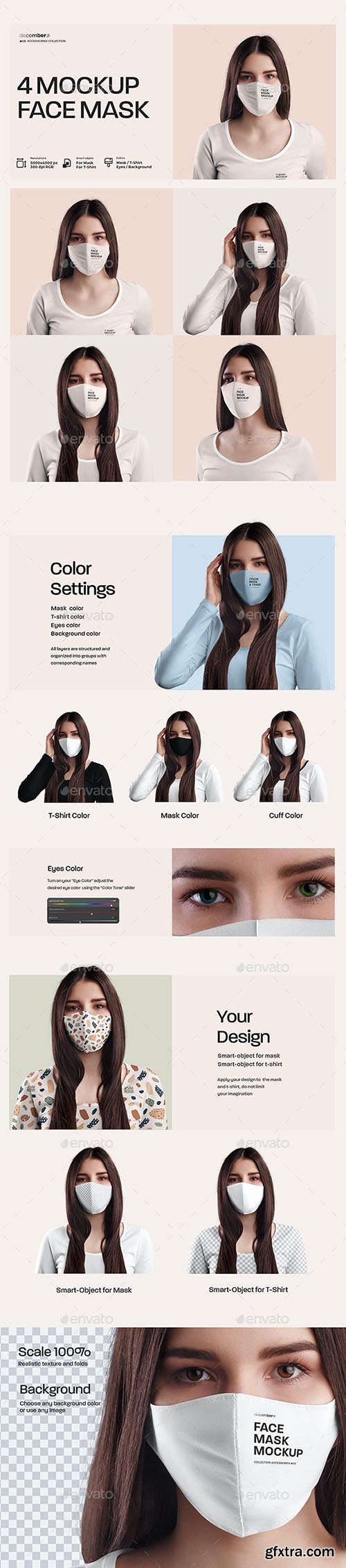GraphicRiver - 4 Mockups Face Mask 31317816