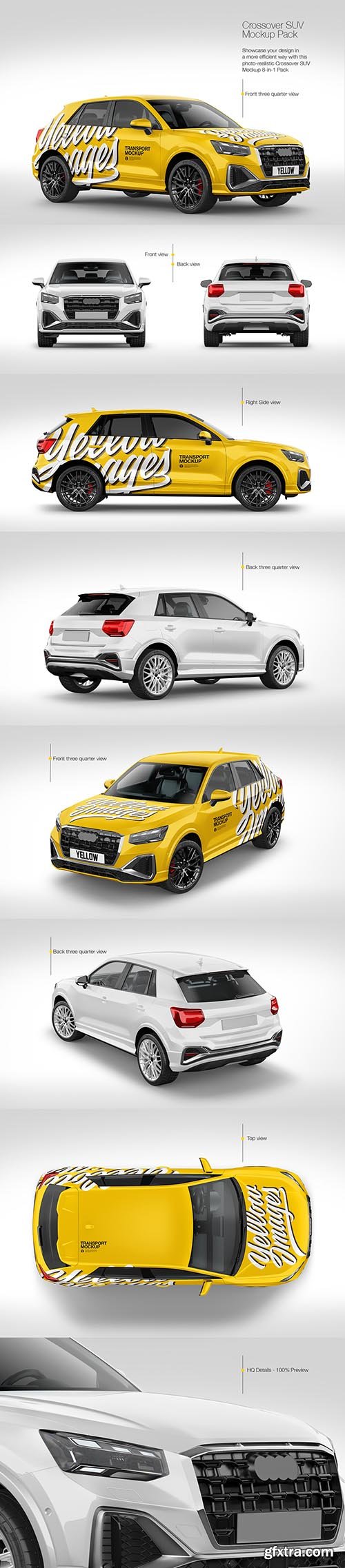 Luxury Crossover SUV Mockup Pack 84488
