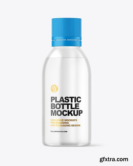 Clear Plastic Bottle Mockup 84408