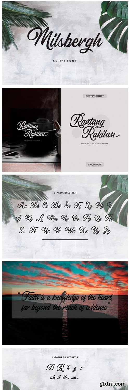 Milsbergh Font Milsbergh Font