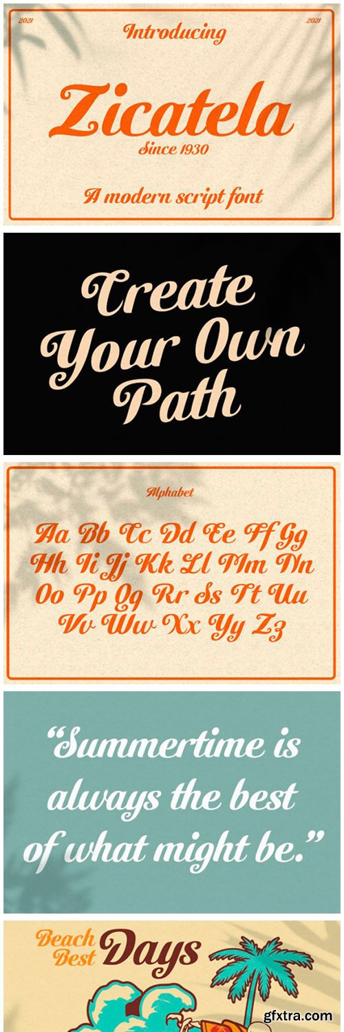 Zicatela Font Zicatela Font