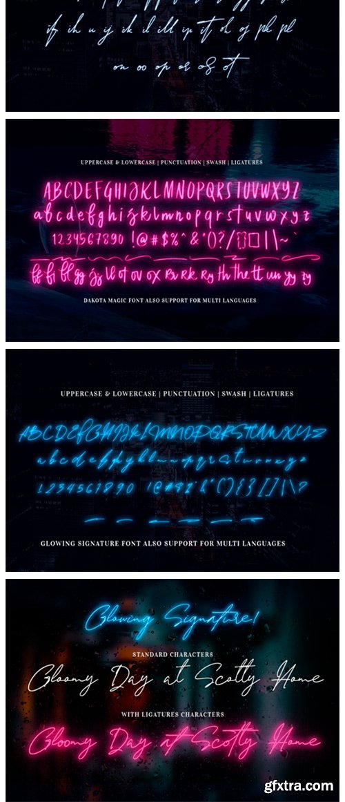 Dakota Magic! Glowing Font Dakota Magic! Glowing Font