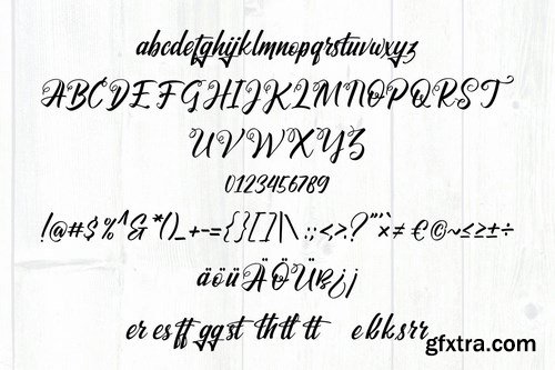 Santhyara Drybrush Handwriting Script Font