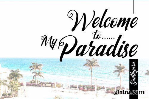 Santhyara Drybrush Handwriting Script Font