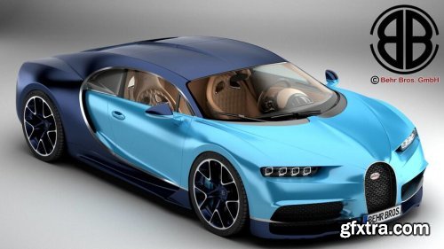 Bugatti Chiron 2017 3D Model